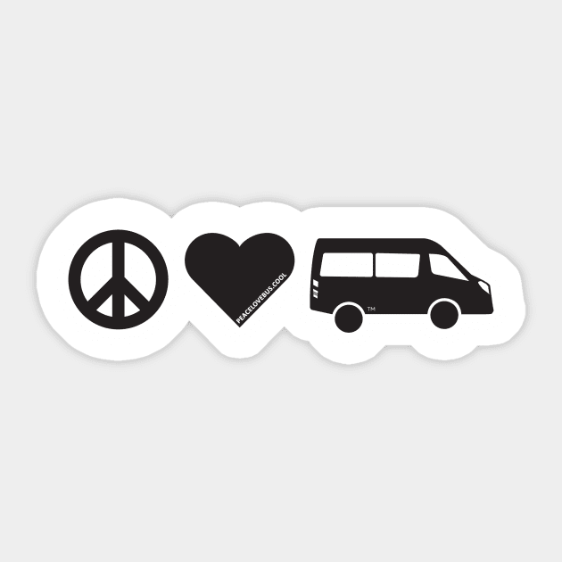 Peace Love Sprinter Bus Sticker by Peace Love Bus